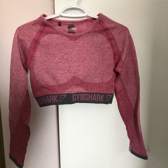 Gymshark Tops - *NEW* Gymshark Flex Long Sleeve Crop Top Size Med